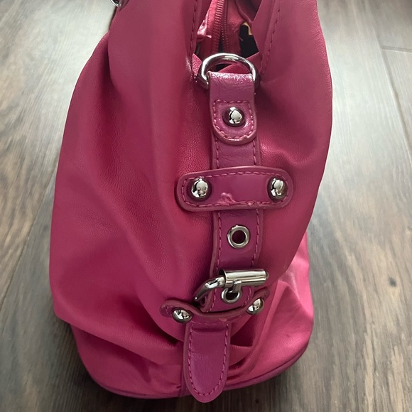 Vintage Betty Boop Bright Pink Shoulder Bag with Embroidered Patch - Picture 6 of 10